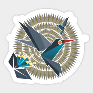 Hummingbird Dark Sticker